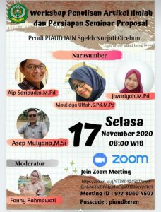 Workshop Penulisan Artikel Ilmiah dan Persiapan Seminar Proposal Jurusan Pendidikan Islam Anak Usia Dini