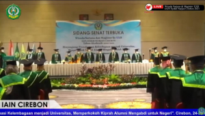 Wisuda Ke 22 IAIN Syekh Nurjati Cirebon Dilaksanakan Secara Luring